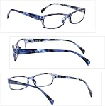5 Pack Verres de lecture d'ordinateur Hommes et femmes Anti Eyestrain Bleu Verres pour la lecture