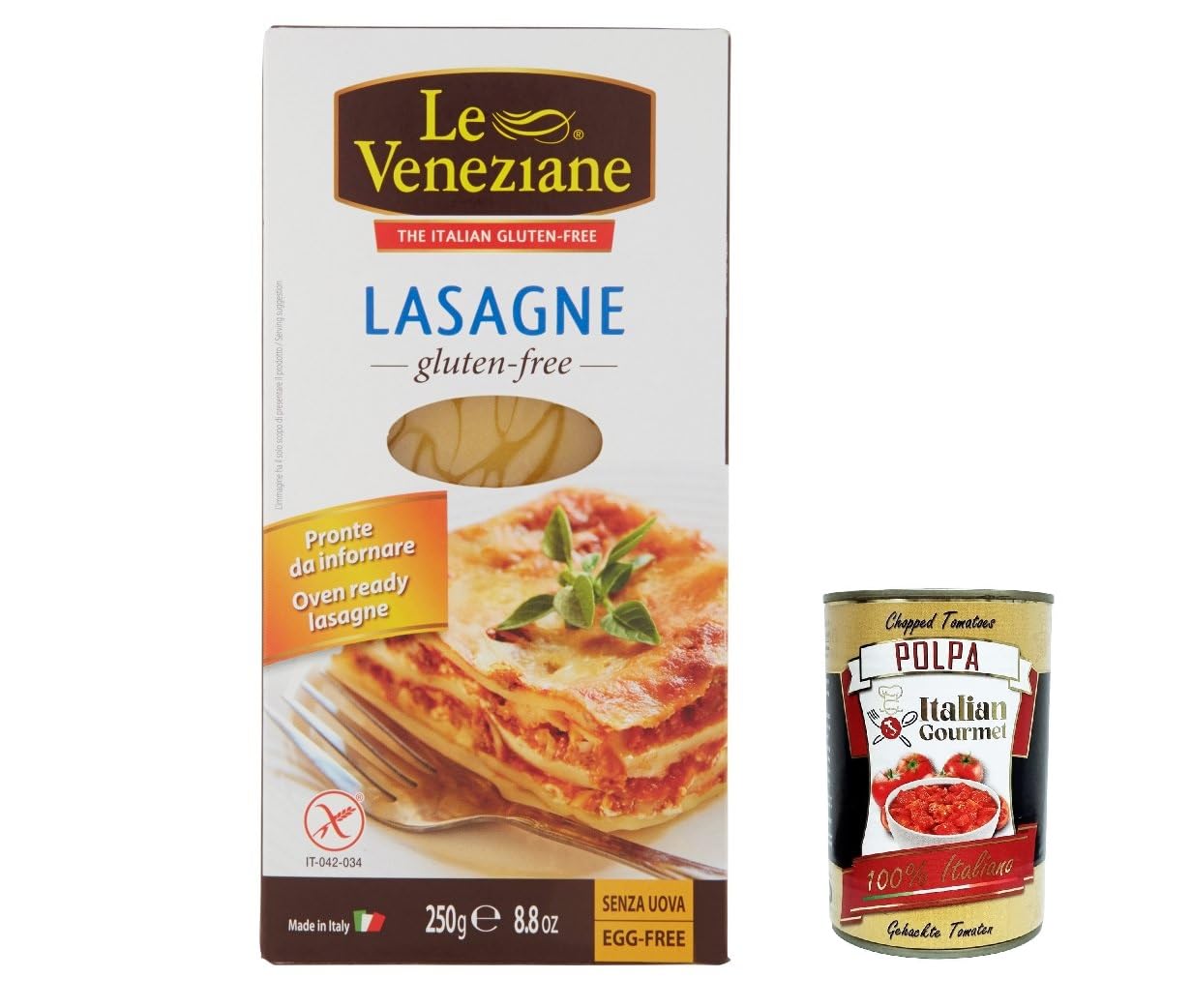 Italian Gourmet Lasagne Senza Glutine, glutenfreie Pasta Nudeln, 12 x 250g
