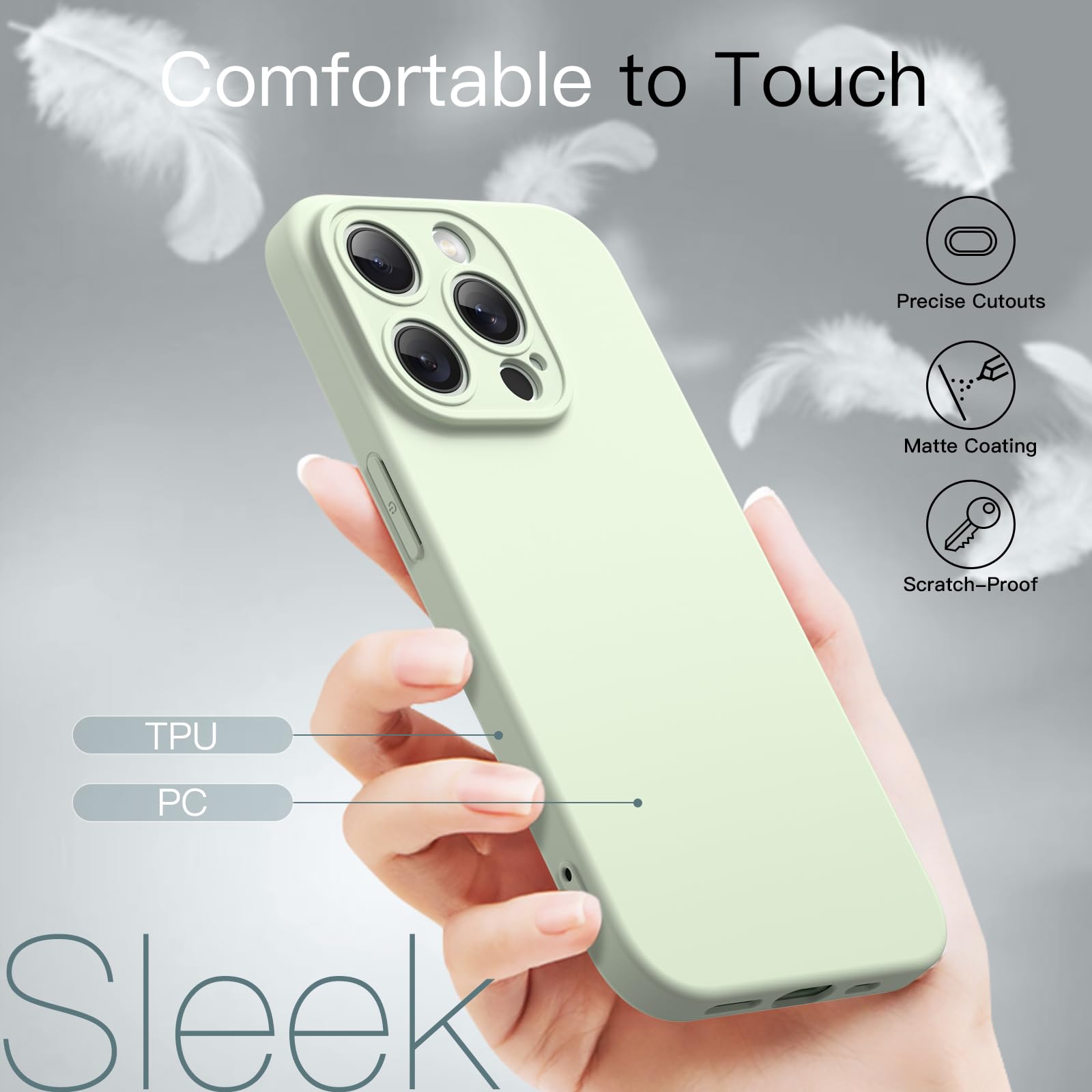 Apple iPhone 15 Plus Premium Silikonhülle mit Kameraschutz - EAZY CASE Hülle - Schutzhülle