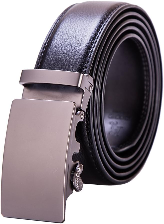 Riccho. B15. Gunmetal buckle Black Leather