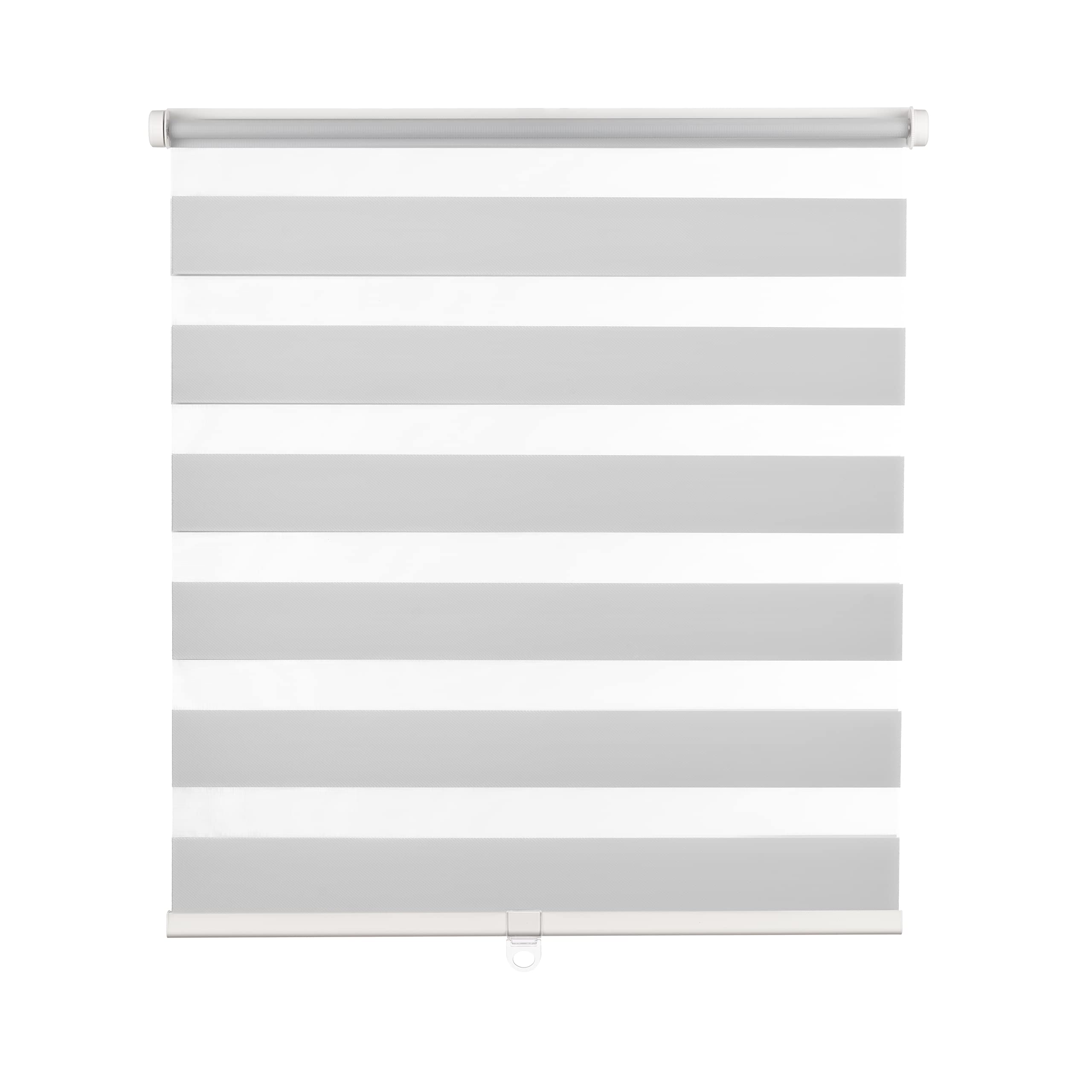 Ventanara® Doppelrollo schnurlos ohne Bohren Klemmfix Fenster Duo Rollo inklusive Montagematerial (hellgrau, 120 x 150 cm)