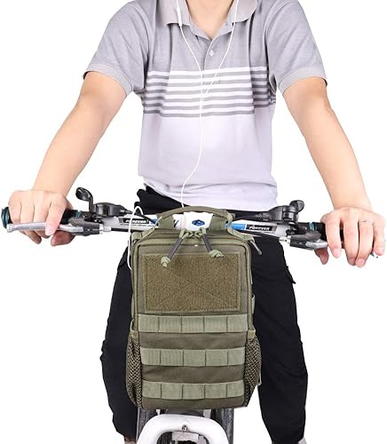 Miniatura 8 de Ochine Bolsa para manillar de bicicleta, bolsa de cesta delantera de bicicleta, bolsa de manillar de bicicleta con bolsillo de malla, bolsa de