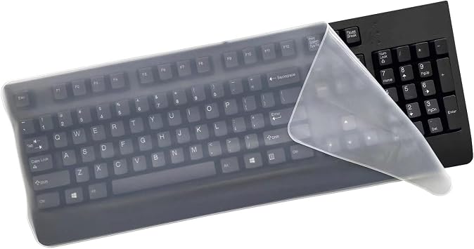 Silicone Keyboard Protector, Dustproof Cover, High Transparency, Waterproof, Dustproof, Silent, Abrasion Resistant, Noise Reducing, Ultra Thin, Long Use Time, Universal Keyboard Protective