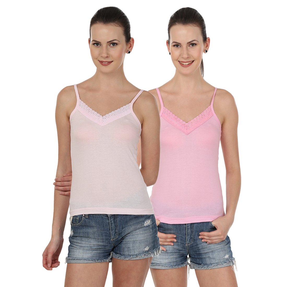 blazon Women's Camisole Set of 2 (Baby Pink, Dark Pink)-picture-33