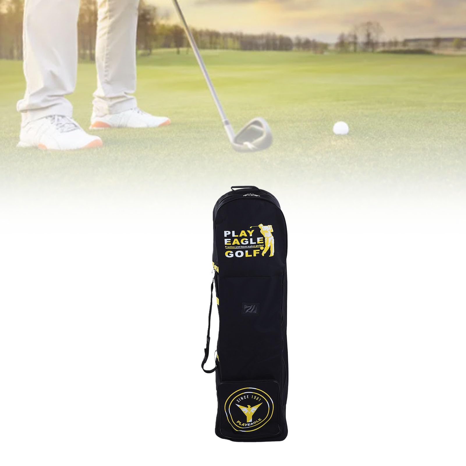 CHICIRIS Sac de Voyage de Golf Pliable 600D Oxford avec Roulettes