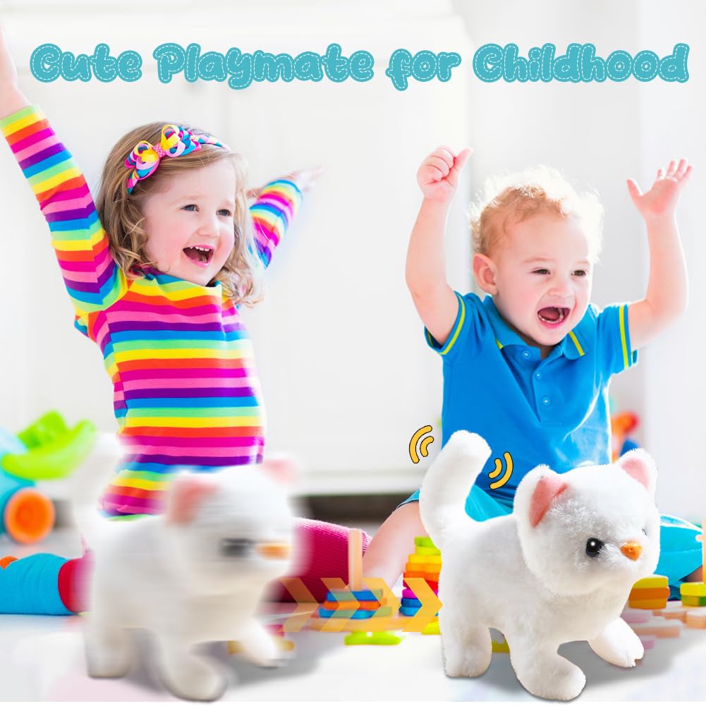 Giocattolo Gatto Interattivo - Gattino Che Cammina E Miagola Per Bambini