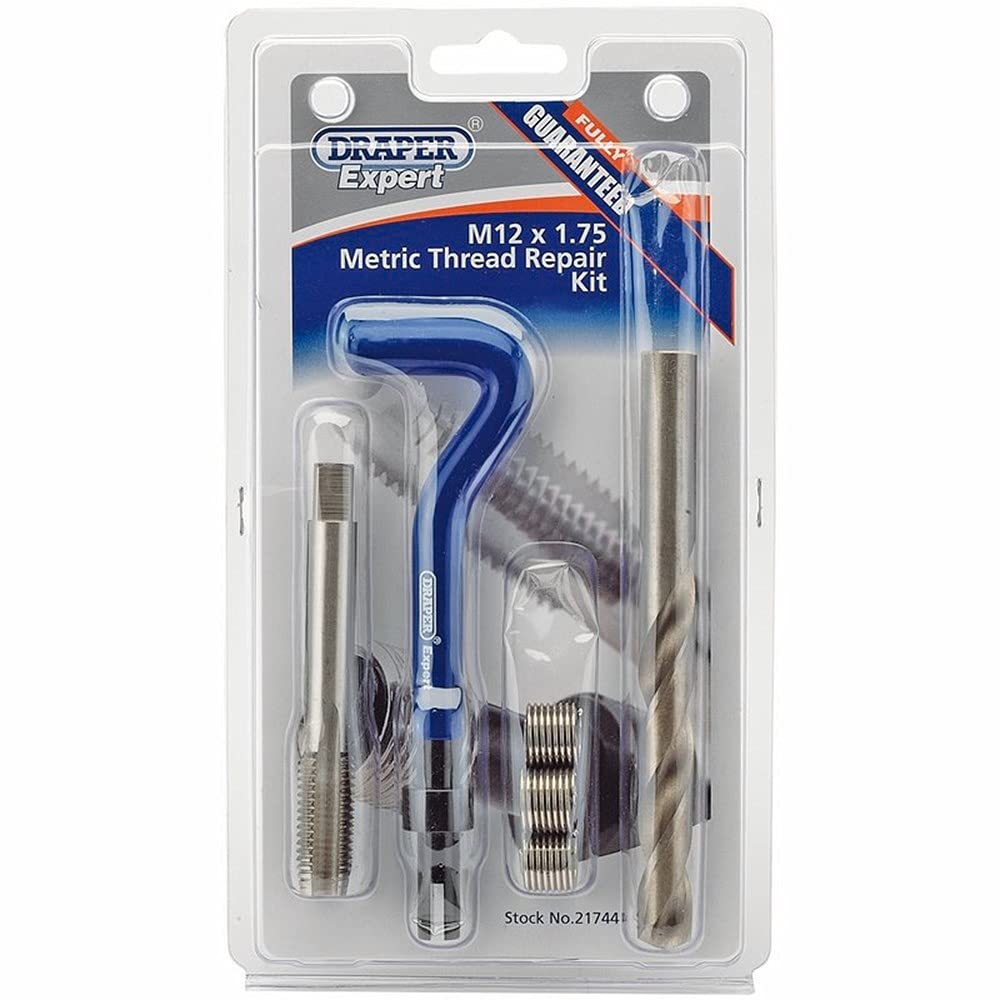 Draper 21744 DHCK-A Expert Metric Thread Repair Kit, M12 x 1.75mm