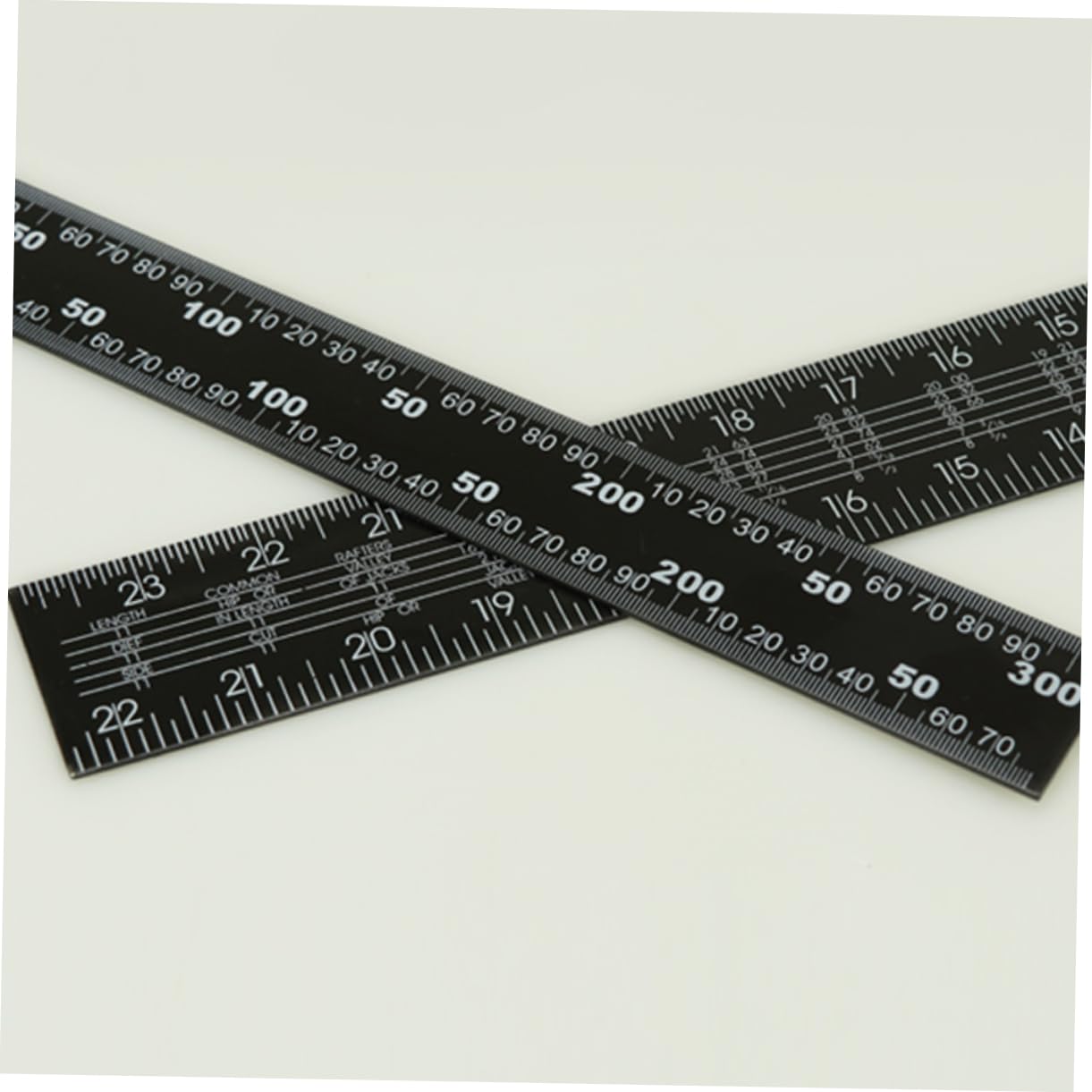 Balacoo DIY Woodworking Tool L-Square Metal Ruler Right Angle 90° Steel Square Metric/Imperial 20x30cm