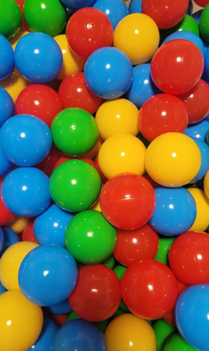 Kolorowe kulki plastikowe, piłeczki do suchych basenów dla dzieci, 7/500szt.