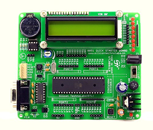 Image of ATMEL 8051 Quick Starter Development Board On-Board AT89S52,MAX232,16x2 LCD,DS1307 Support AT89SXX,P89V51RD2,SST89E516RD