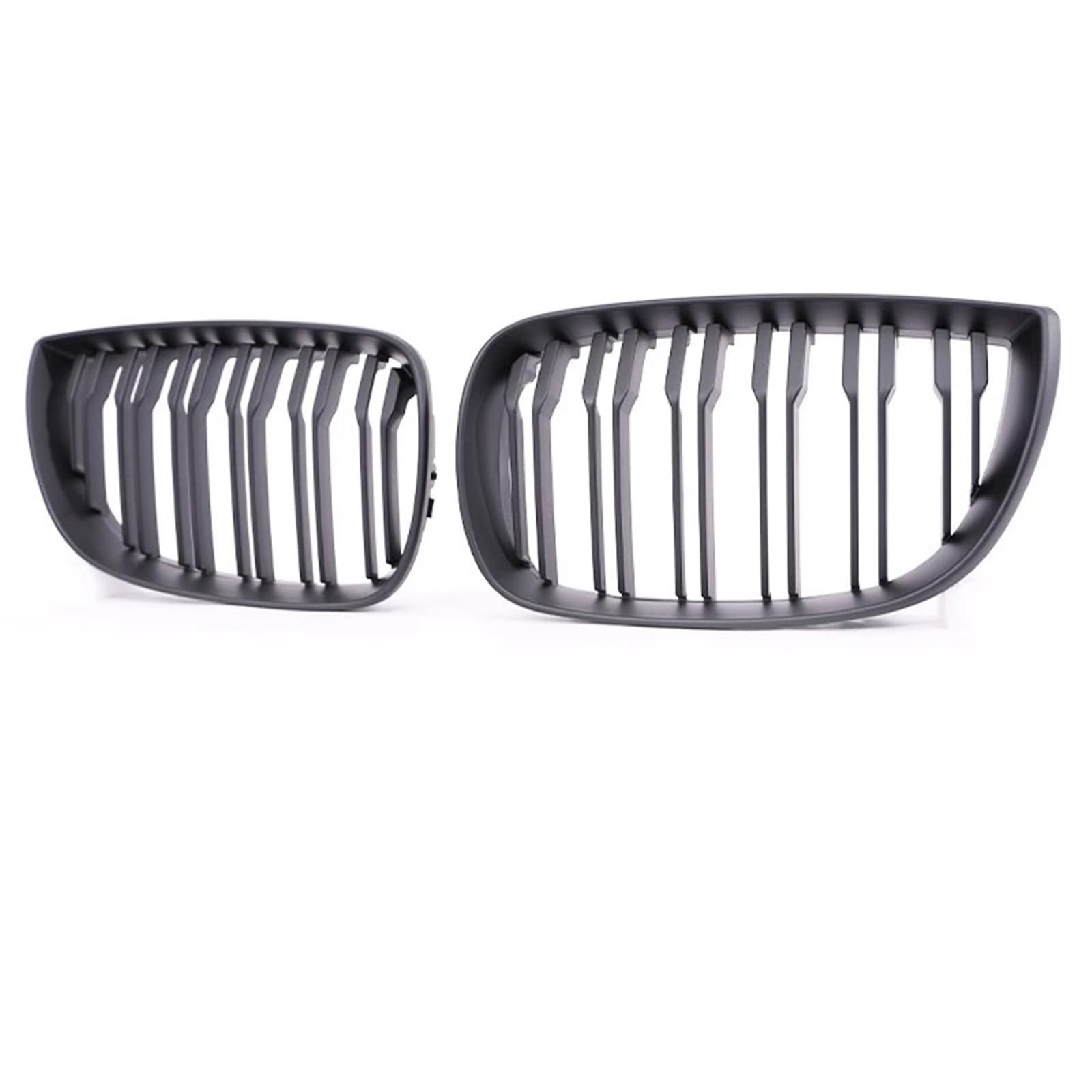 Parrilla de riñón para BMW E81 E87 E82 E88: rejilla delantera de doble línea negra 6