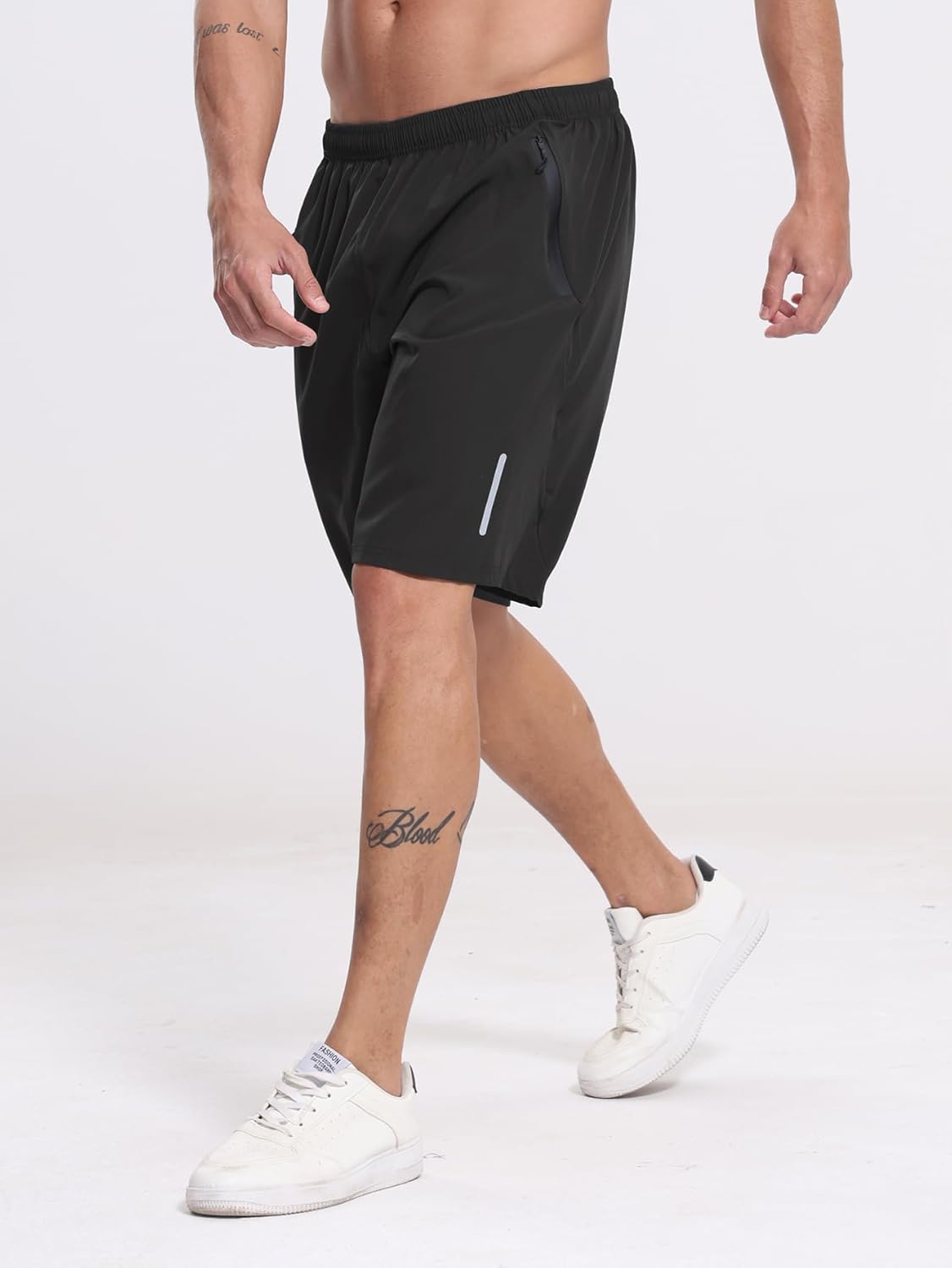 RPOVIG 3 Pack Men's Athletic Shorts Sets 9" Gym Workout Short with Zippered Pockets Running Joggers Basketball Gift - Image 2