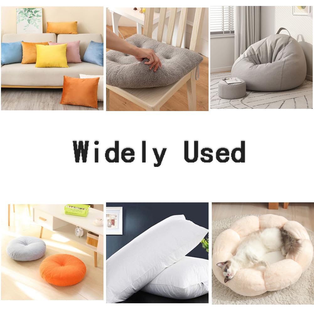 Almohada de relleno de espuma viscoelástica triturada real de alta calidad que mejora el sueño, material de relleno de silla de puf, manualidades, muñeca de felpa, no es fácil de acumular (20 libras))