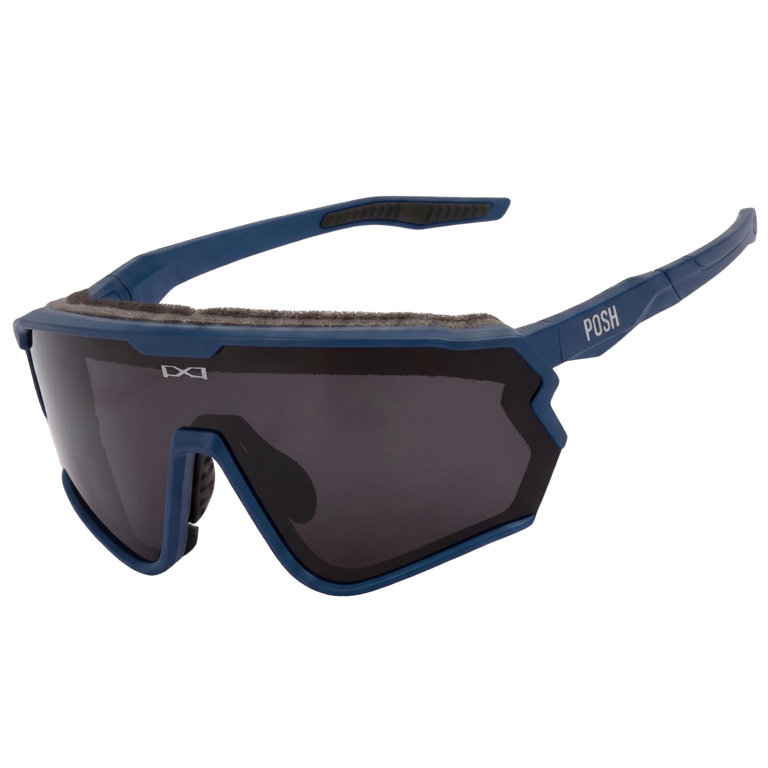 POSH Sport Sonnenbrille aus TR 90 - Polarisierte Fahrradbrille mit UV400-Filter - mit Herausnehmbarem Anti-Schweiß-Schwamm und Gummieinsätzen an Nase und Schläfen - für Herren und Damen