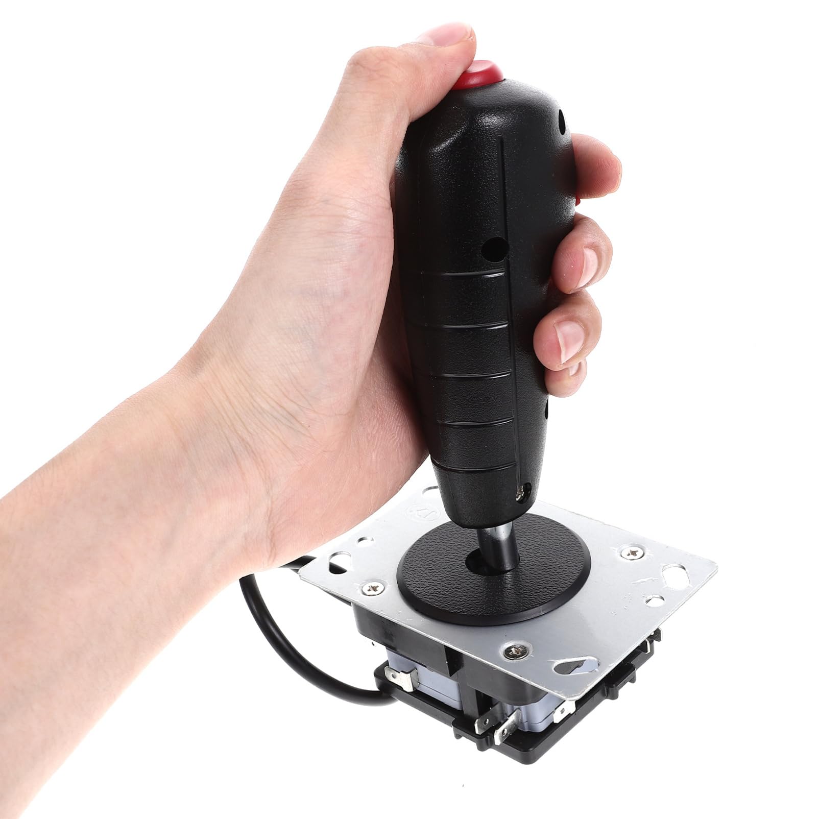 KOMBIUDA Joystick per Aereo Micro-movimento, Controllo Preciso e Installazione Facile, Lega di Alluminio e Pvc, per Giochi di Simulazione e Pilotaggio