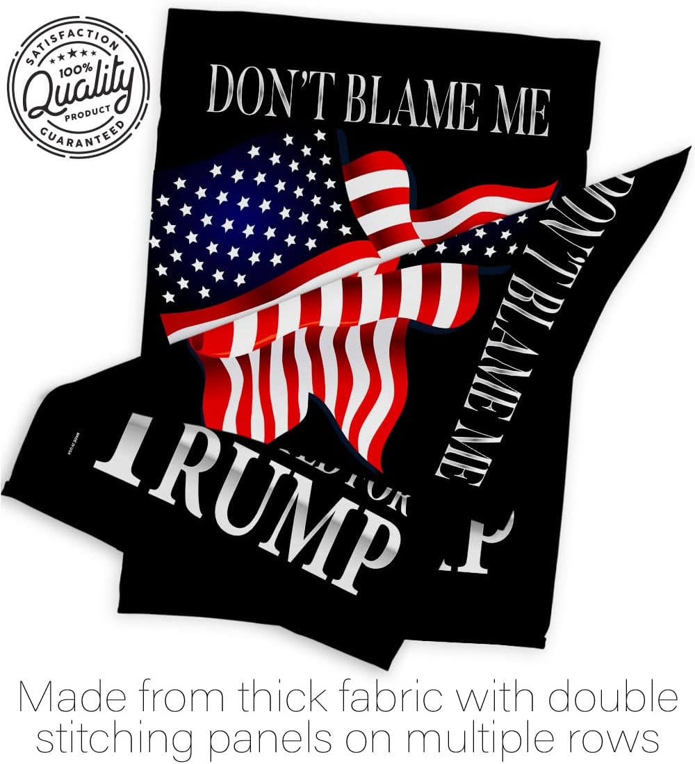 Voted 2024 Garden Flag - Set with Stand Patriotic Vote President Democrat Republican Tea Party United State American Election - House Banner Small Yard Gift Double-Sided Made in USA 13 X 18.5