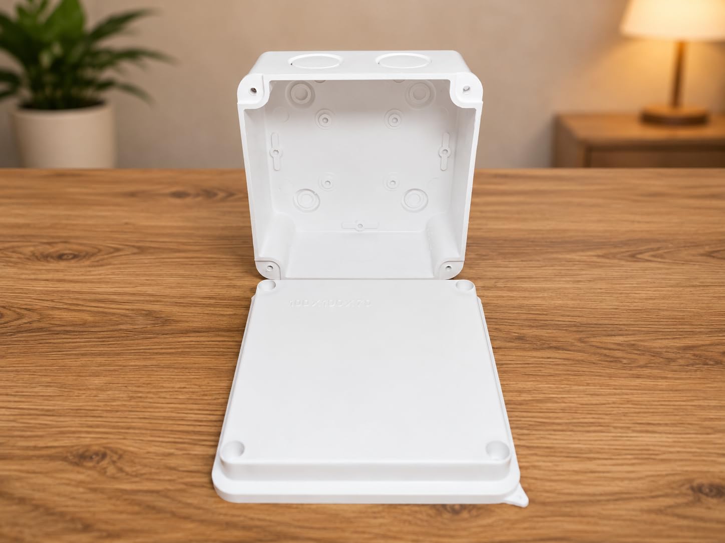 ABS IP65/IP67 Junction Box | Waterproof Electrical Enclosure with Lid and Mounting Plate | Wall Mount ABS Box for Indoor Outdoor Electronic Projects (100x100x70 mm)-picture-13