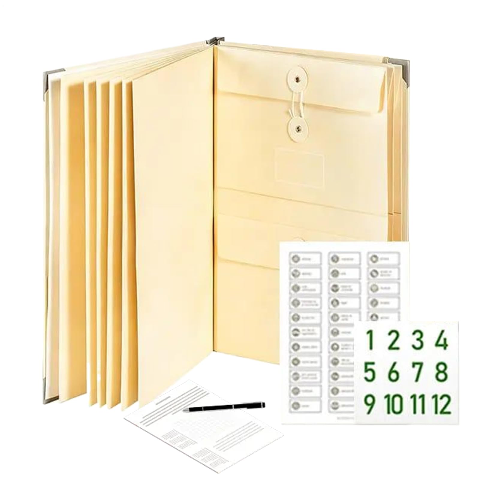 in Case I Die Document Folder | When I Die Document Organizer | Accordion Life Family Documents Folder with Pockets | Mutifunctional Emergencys File Storage Binder Pockets for Home & Office