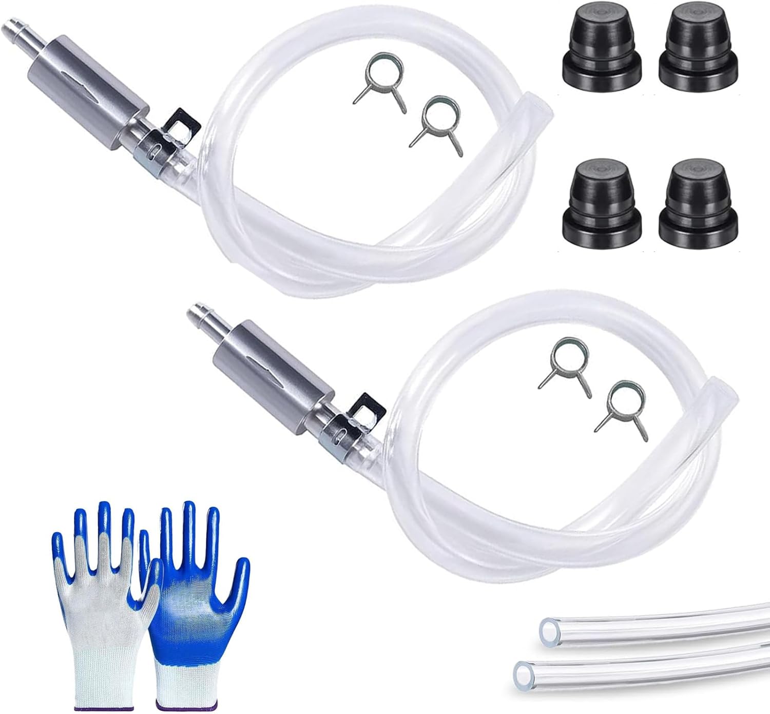Liramera 2‑Piece Brake Bleeder Hose Kit with One‑Way Check Valves