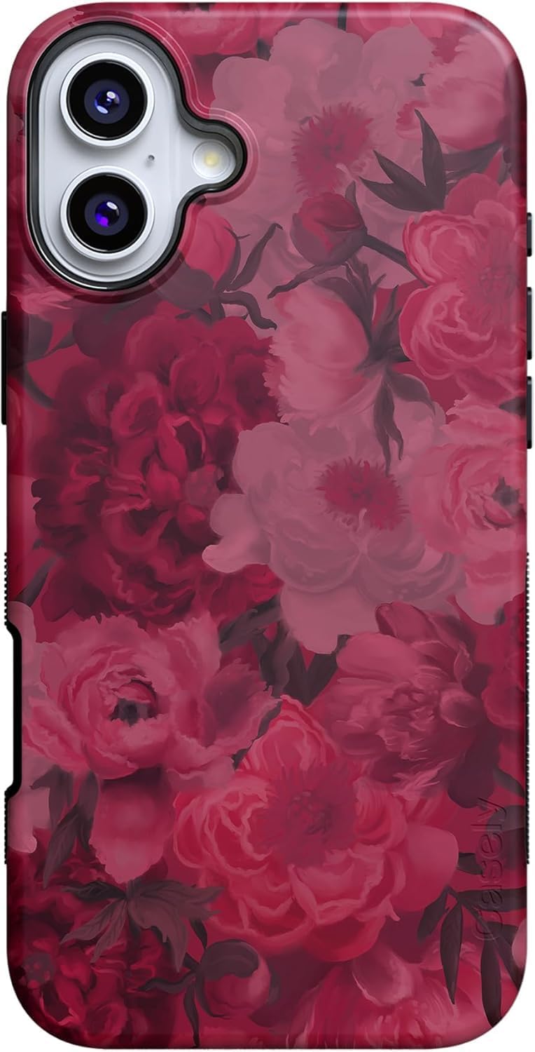 Casely iPhone 16 Plus Case | Romance Novel | Moody Floral | Compatible with MagSafe | Bold Protective Design