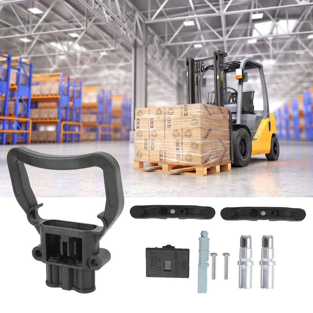Connettore batteria per carrello elevatore Connettore femmina per cavo di ricarica per veicoli elettrici 80A DC150V((80A))