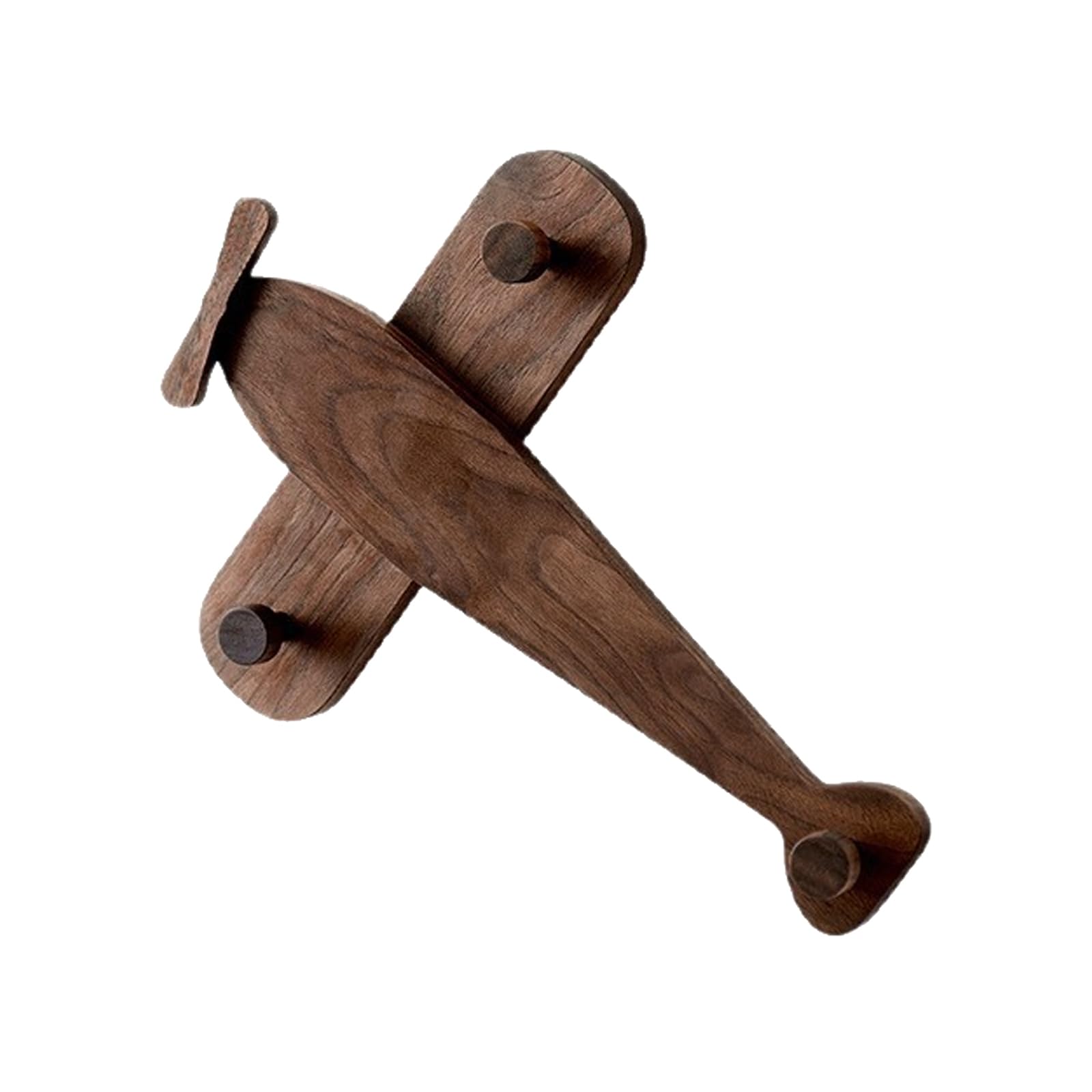 Tsophreniq Sturdy Construction Wood Airplanes Hook for Kids Space Hanger Wall Decors with Strong Load Holder Decors Hook