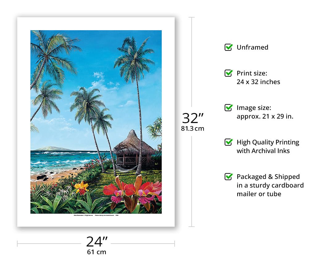 Amazon.com: Maui Morning - Hawaiian Paradise Ocean View Matte Art