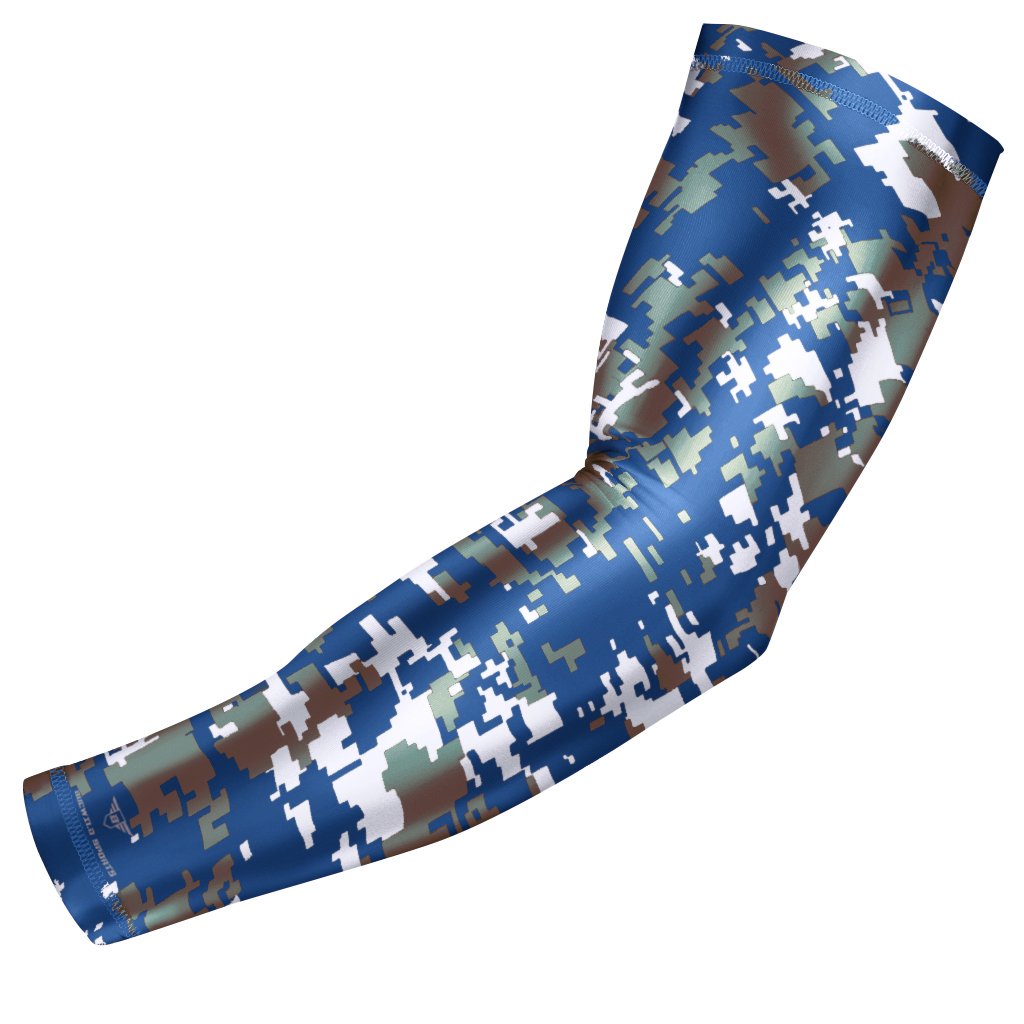 Bucwild Sports B Compression Arm Sleeve - Youth & Adult Sizes - Baseball Football Basketball Sports (1 Arm Sleeve)