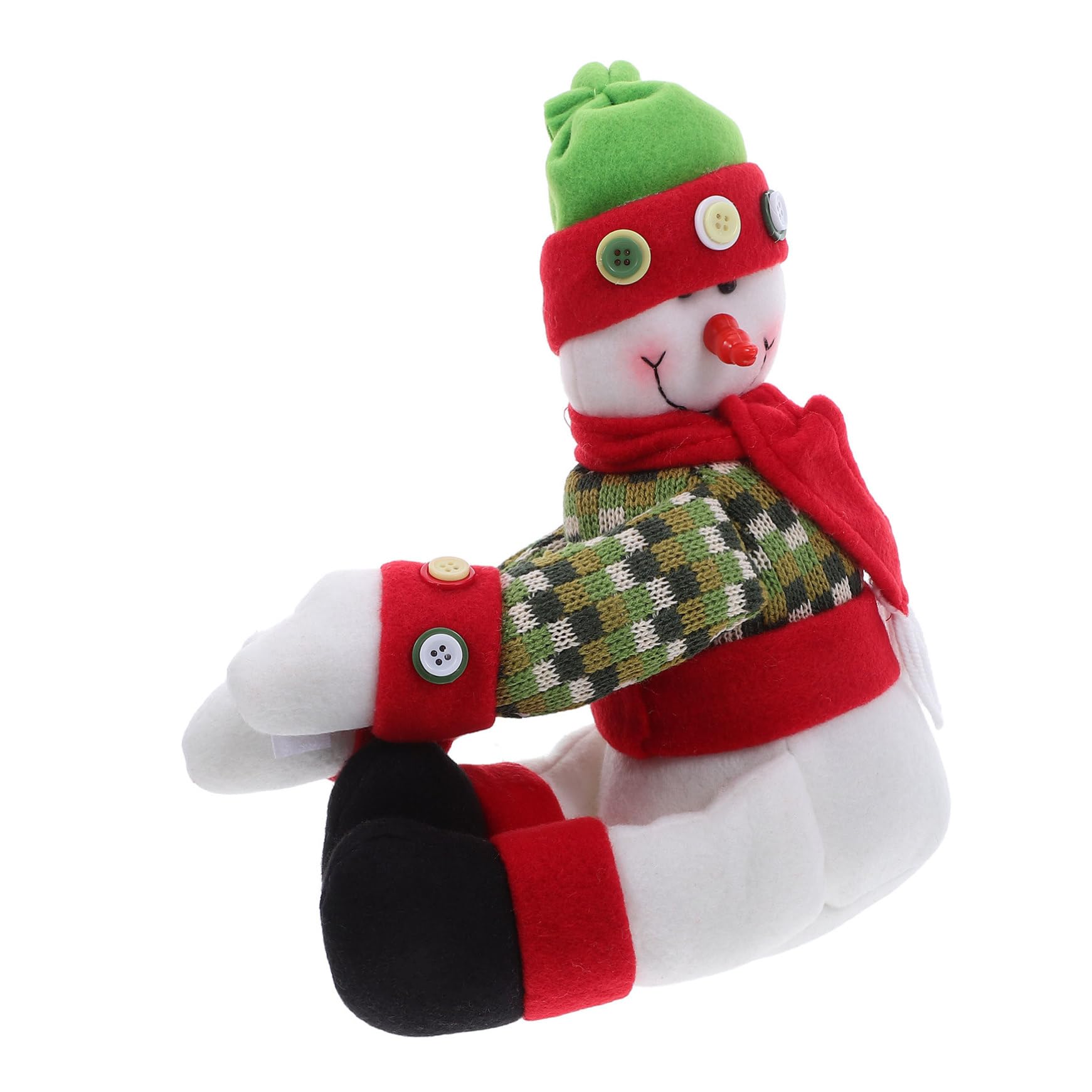 Muñeco Snowman de peluche VERDANVERSE ajustable para árbol navideño