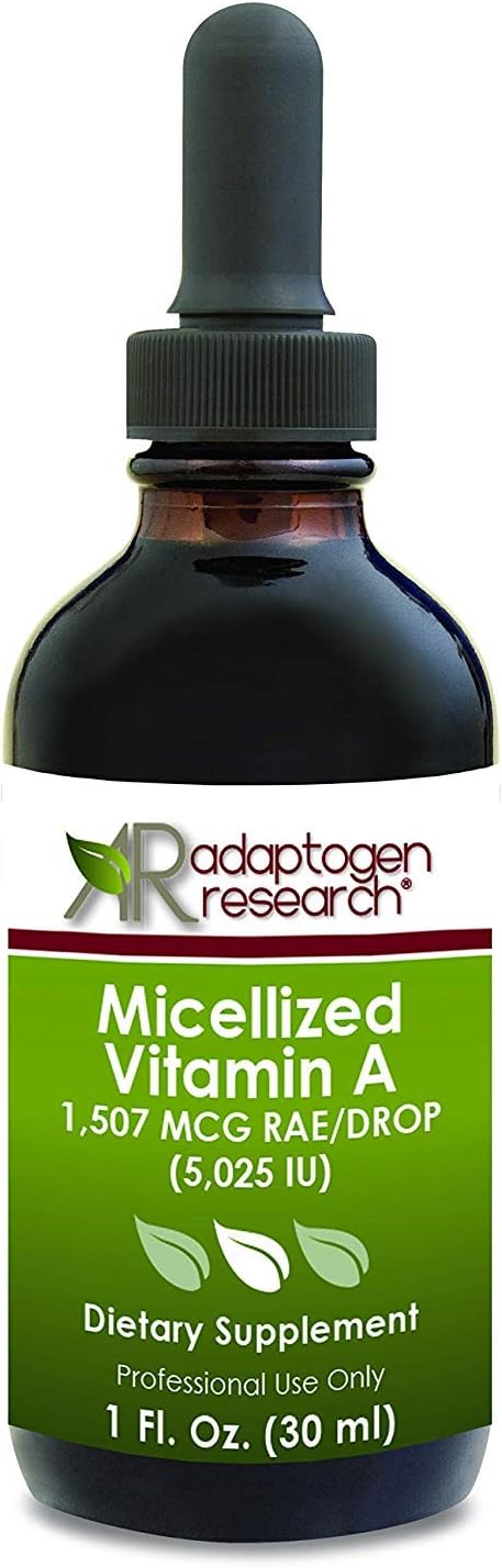 Micellized Vitamin A 1 oz | 5,025 IU Per Drop I Pure Vitamin A I Adaptogen Research…