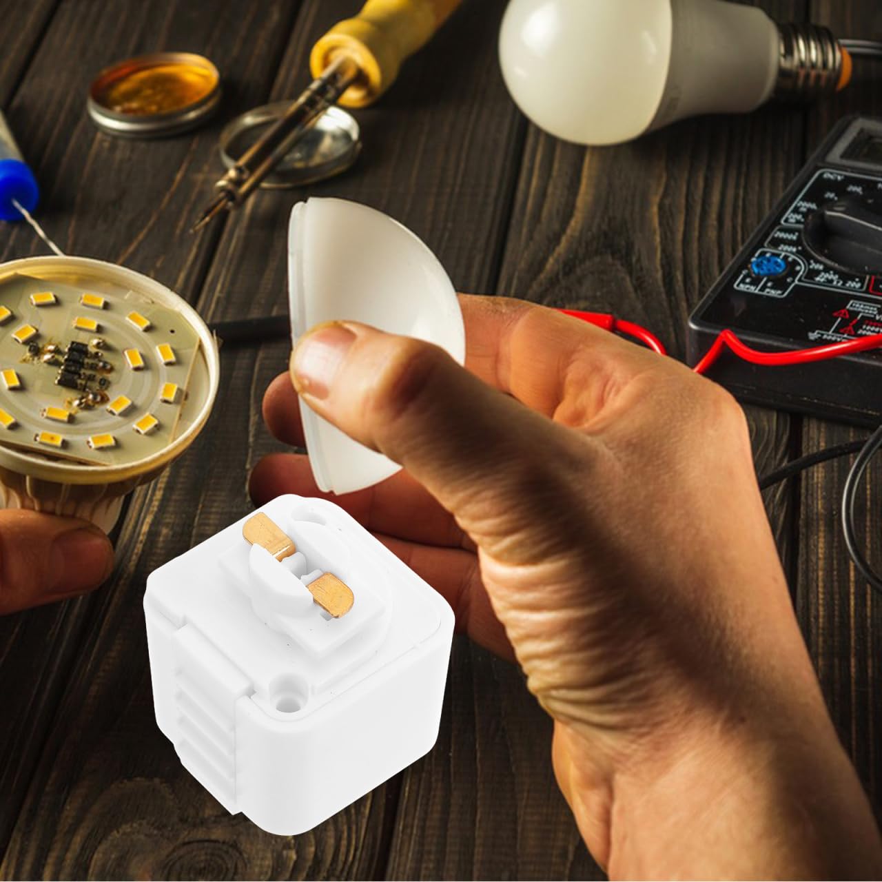 White 2 Wire Track Lighting Connector - Tool-Free Installation Rail Joiner for Spotlights Pendant Lamps & Adjustable Lighting Systems - Image 4