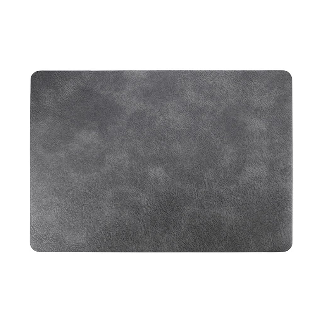 IANSHFKN Vintage Hotel Waterproof Western Placemats Oil-proof Table MATS Leather