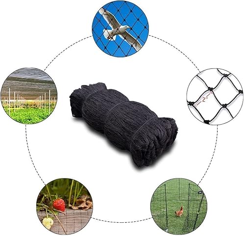 Miniatura 3 de Red fuerte de 100 pies x 100 pies para aves de corral, aves de corral, pajarera de juego, agujero de 2 pulgadas