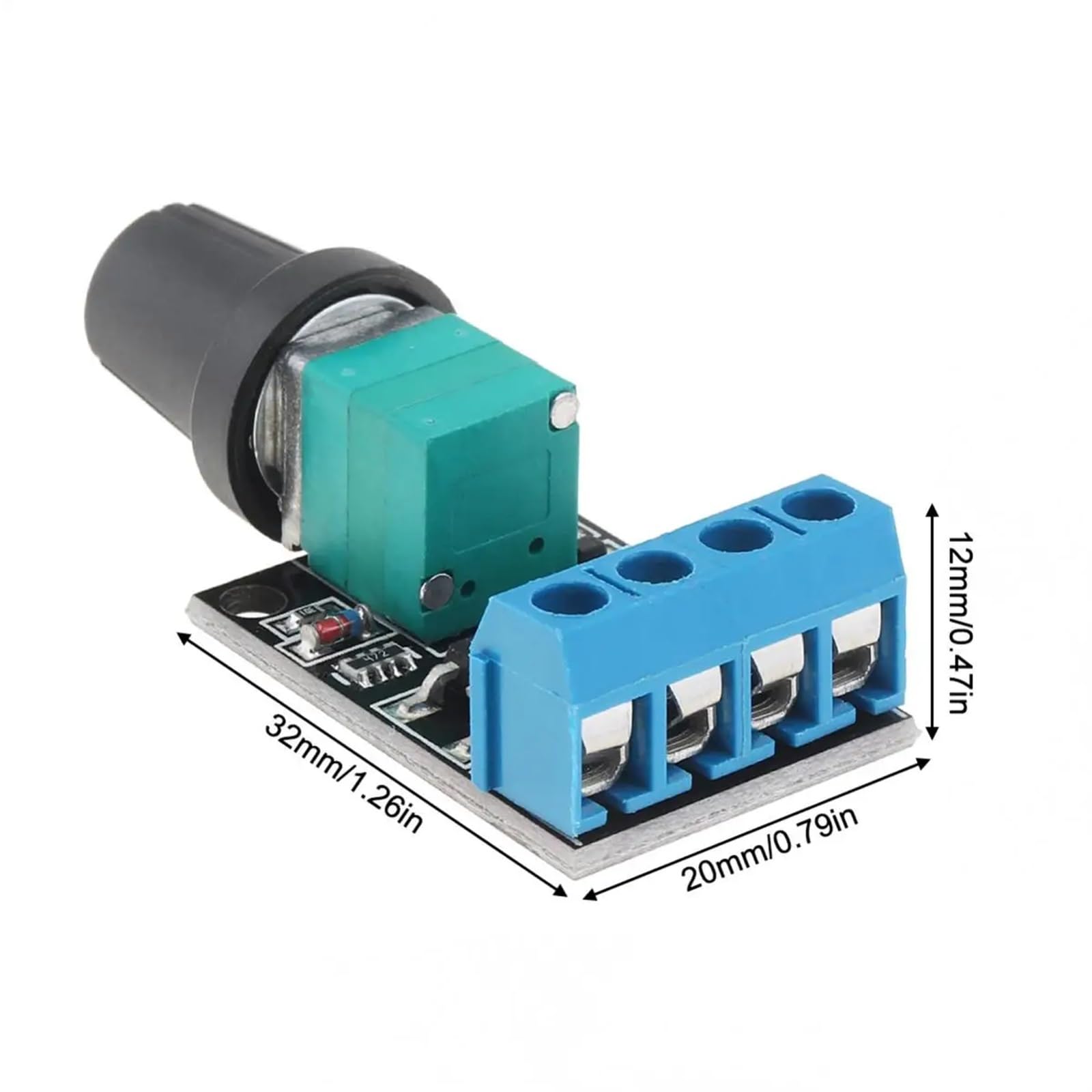 Regulador de Voltaje 10A 5-16V PWM DC Controlador de Velocidad del Motor regulador de Velocidad Continuo LED regulador de Potencia regulador del Motor
