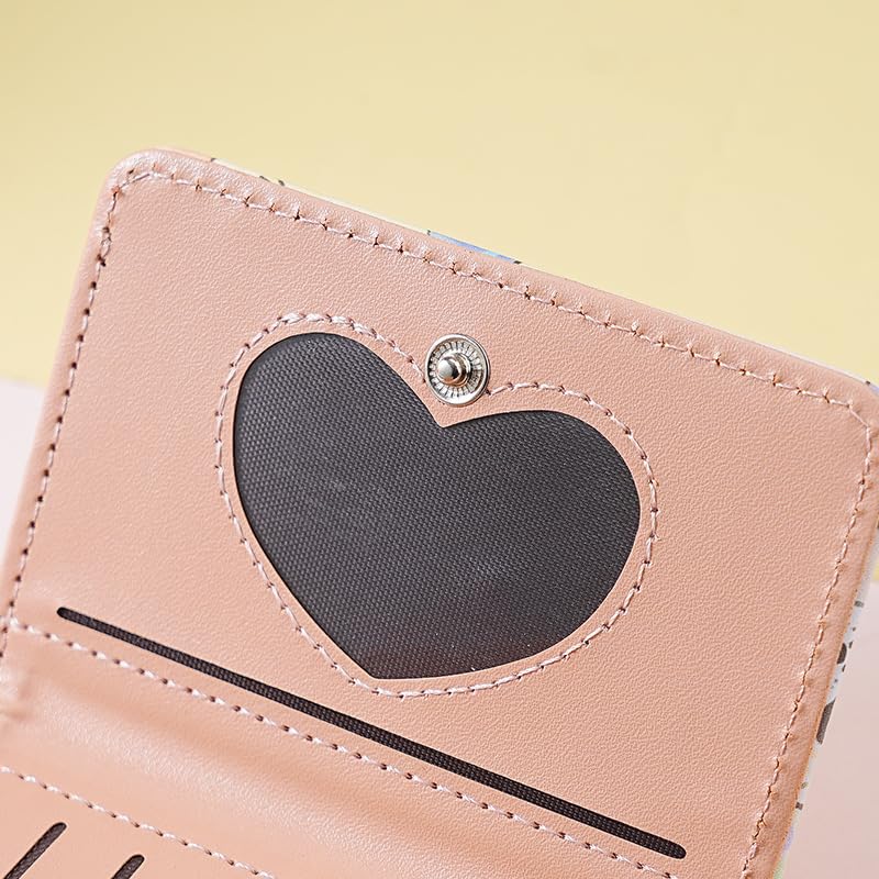 Cute Small Wallet for Women, Kawaii Trifold Coquette Stuff Y2k Accessories Card Holder Aesthetic Card Cases Purse (Type-A)3