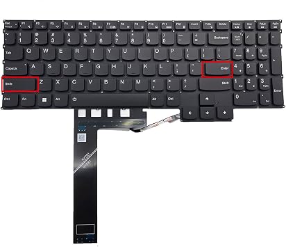 US Layout Replacement with Backlit Keyboard for Lenovo Legion Pro 5 16IRX8 16ARX8, 5-16IRX8 5-16ARX8 82WM 5CB1L30890 5CB1L30862-Black