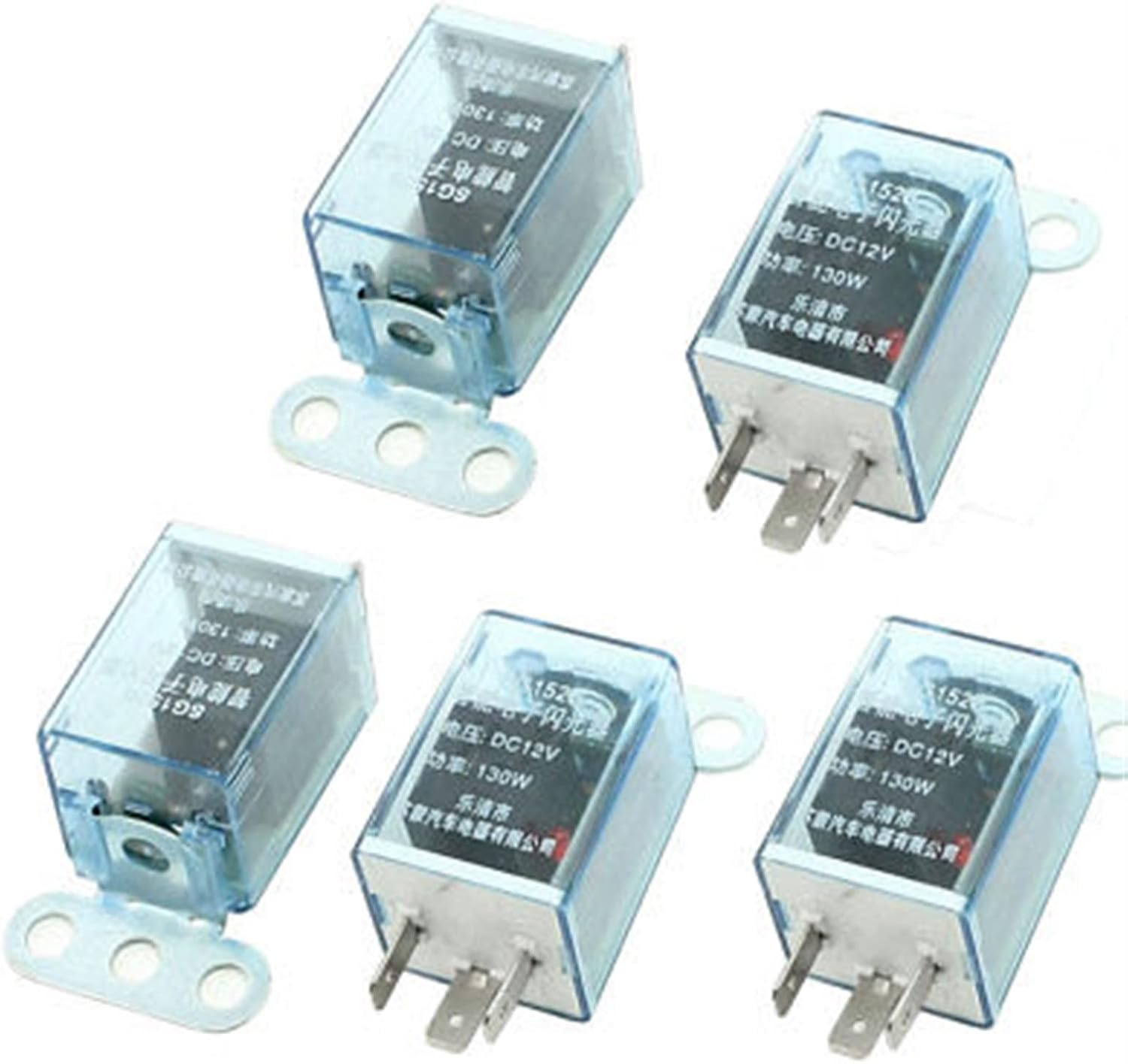 DC 12V 3 Pin LED Pilot Lamp Car Flasher Relay for Turn Singal Light 5 Pcs