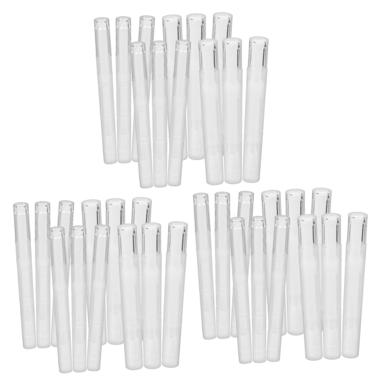 Baluue 36 Pièces de stylo pour vernis à ongles stylo à huile rechargeable pour cuticules tubes d'huile pour les lèvres stylos à huile pour ongles vides stylo à cuticules pp