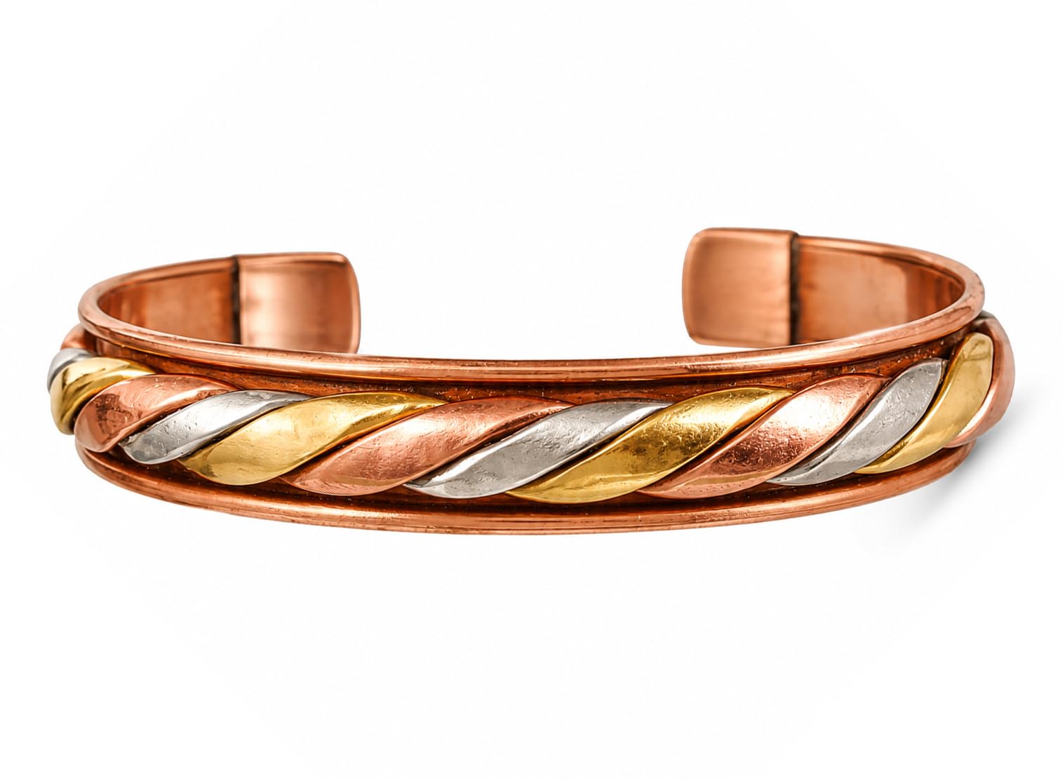 Touchstone Copper Bracelet Tibetan Style. Hand Forged with Solid and high Gauge Pure Copper.