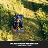 Titan Attachments 3 Point 60 Flail Mower with Replaceable Forged Hammer Blades, PTO Powered 30-60HP Mowing Attachment for Category 1 Tractors and Loaders, Mulch up to 3 Diameter Wood