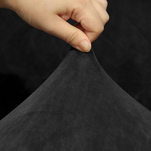 Miniatura 3 de YOCOVER Funda de terciopelo para silla giratoria de barril giratorio, funda elástica para silla decorativa de barril para sillón, funda de sofá