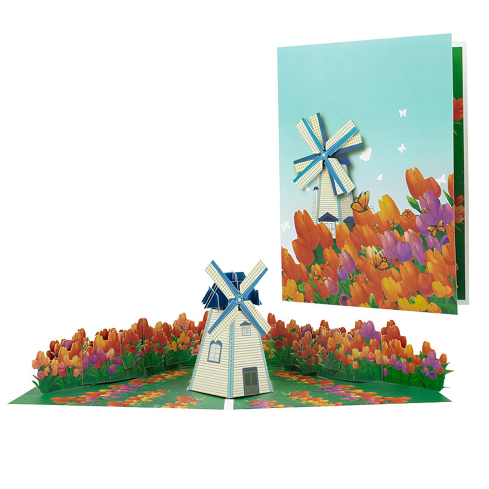 Elnwnnkc Portable and Exquisite Floral Card 3D Card Flower Greeting Mother ' s Day Paper Greeting Celebration