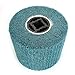 120x100x19mm Non-Woven Abrasive Wire Drawing Polishing Burnishing Wheel Flap Brush for Surface Treatment Stainless Steel, Aluminum, Copper, and More - 320 Grit