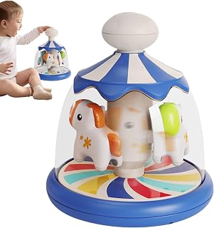 Prensa Spin Toy Para Niños, Juego De Apilamiento Giratorio, Juguete Giratorio De Rotación, Color Premium | Adorable Rotación Colorida Aprende La Actividad Causa Efecto Para Los Niños Diver