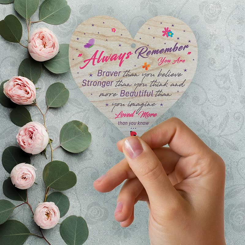 Targa In Legno A Cuore "Together Is My Favourite Place To Be" - 10x9 Cm Con Design Albero E Spago Rustico - 4