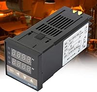 Vista 1 de AC 110-240V Digital PID Controlador de Temperatura Kits con Relé de Estado Sólido 25A + 3.3 ft M6 K Tipo Termopar