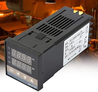 AC 110-240V Digital PID Temperature Controller Kits with 25A Solid-State Relay + 1m M6 K Type Thermocouple