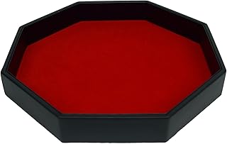 Sponsored Ad - RNK Gaming 11.5 Inch Dice Tray PU Leather and Red Velvet