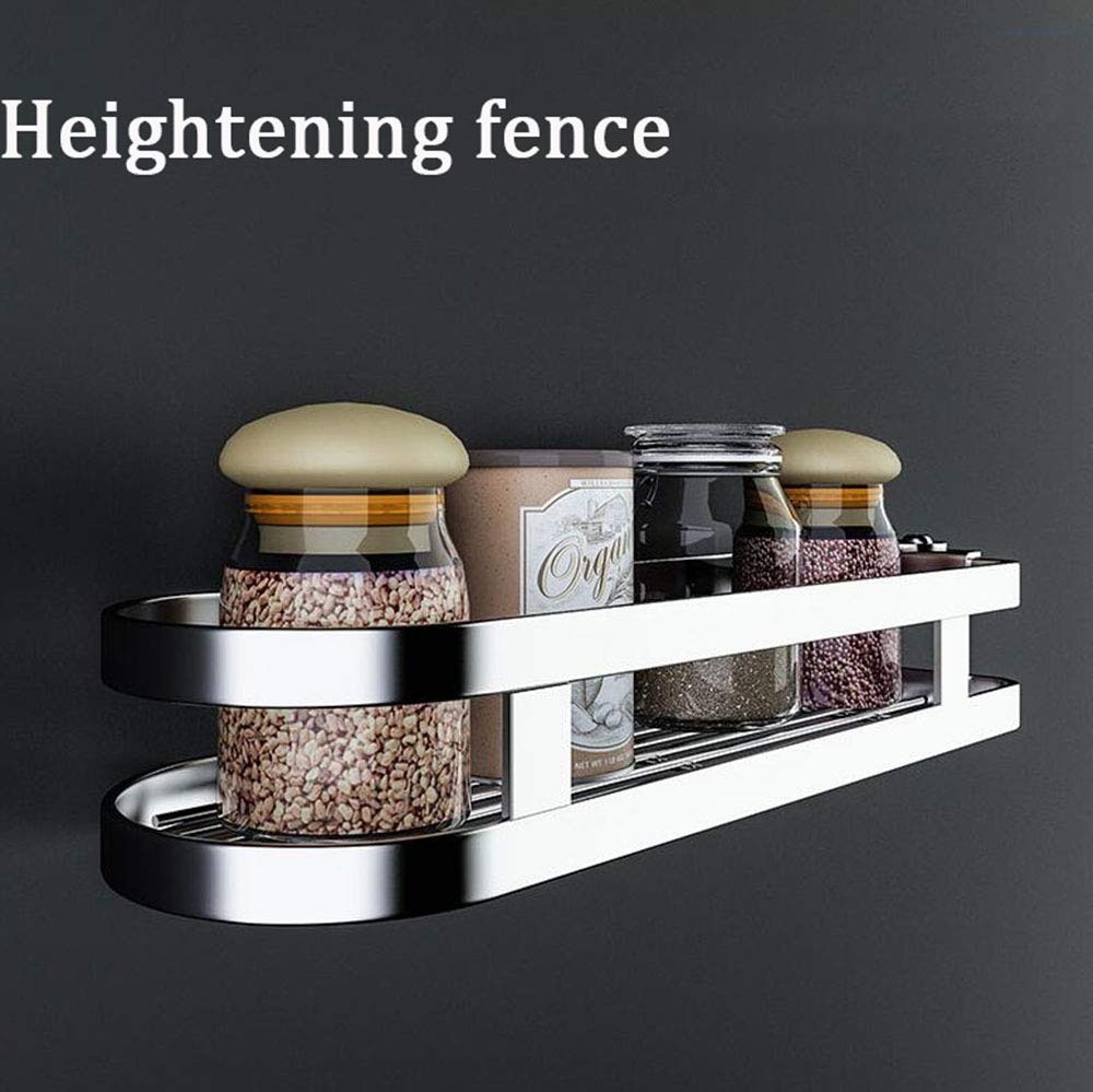 Étagère à épices, étagère à épices rotative, Cadre d'angle en Acier Inoxydable, étagère à assaisonnement avec Filtre à Eau, étagère de Rangement Murale Multifonction (3/4/5 Couches) (4 Couch