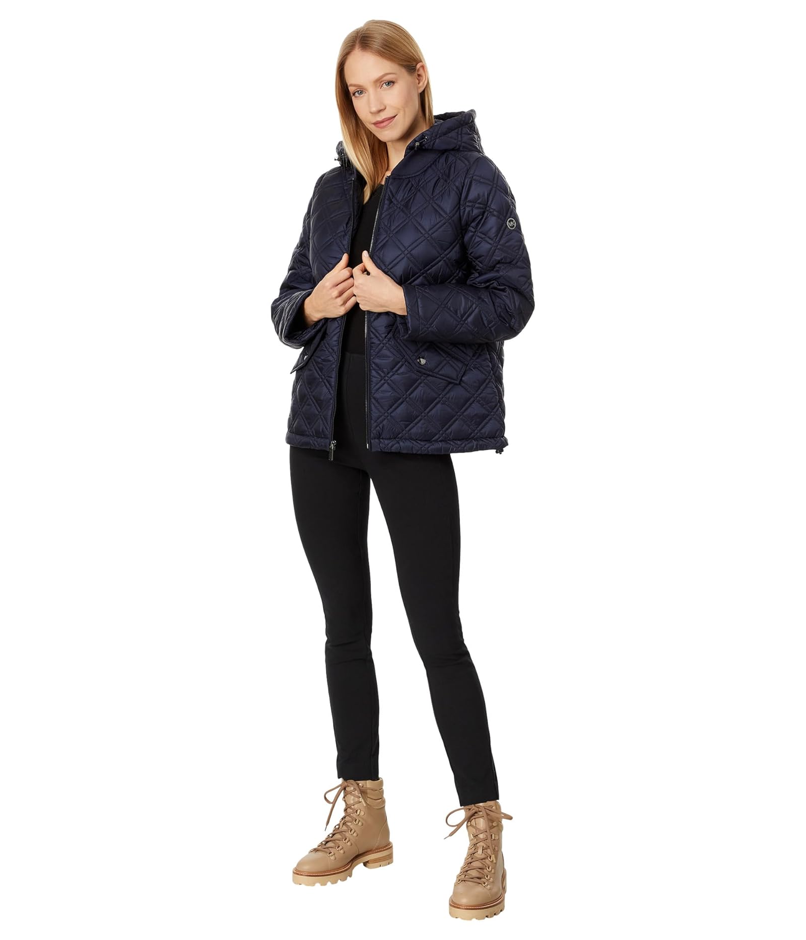 Woman's Coats & Outerwear MICHAEL Michael Kors Zip Front Quilt M426818BZ - 第 20/20 張圖片